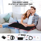 Red Light Therapy Pad Infrared LED Full Body Mat Device Back Muscle Pain Relief, Body Pain Relief, Muscle Repair