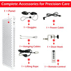 AECOJOY Red Light Therapy for Body & Face, 5 Wavelengths Red 660Nm & near Infrared 850Nm Light Therapy Panel with Timer