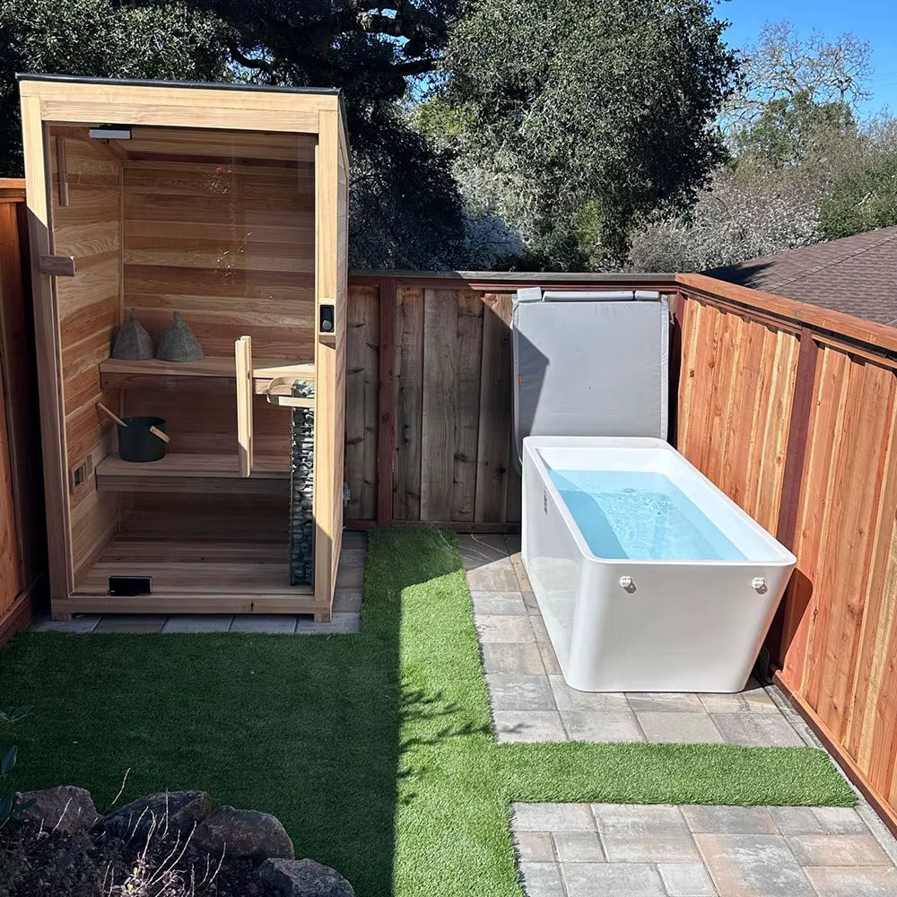 Gurgle Sports Recovery Therapy Ice Bath Tub Wifi APP Control Acrylic Cold Plunge All in Bathing Athlete Spa Bathtub