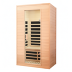 Moray 1-2 Person Indoor Hemlock Infrared Sauna with 5 Far-Infrared Carbon Crystal Heaters