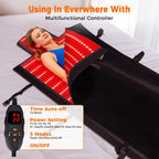 Transform Your Wellness Routine with the 1000 Leds Dual Full Body Red Light Therapy Mat – Premium Leather Comfort, Customizable Settings, and Advanced Technology for Spa-Like Relaxation at Home