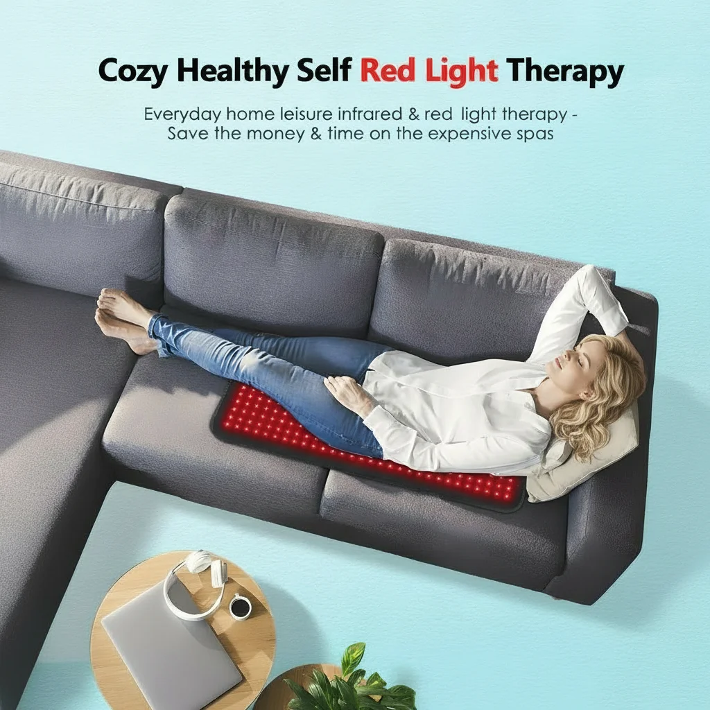 Red Light Therapy Pad for Body – Infrared Wellness Mat with Timer
