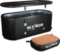 MAXME100® Cold Plunge Tub, Ice Bath Tub, XXXL Cold Plunge With Non-Slip Step, Upgraded HSBMF Material, Dual- Action Pump, Water Chiller Compatible, Portable, Inflatable, Outdoor, Indoor, Athletes
