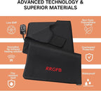 Low EMF Portable Infrared Sauna Blanket,Crystal Therapy Home Relaxation, Adjustable Timer 1-60 Min, 95-167℉ Temp Range, 6 ft x 2.95 ft, Durable PU Leather Cover