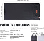 VEVOR Sauna Blanket for Detoxification, Portable Far Infrared Sauna for Home, PU Sauna Bag w/Therapy Stones & Carbon Fiber Heating, 1-6 Level Adjustable Temp 95-185℉, 1-60 Minutes Timer, 75 x 35in