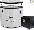Inflatable Cold Plunge Tub with Chiller, 1 HP Water Chiller for Ice Bath Tub, Hot & Cold Mode Machine with Ozone, Smart WiFi, Dual Filters, Fast Cooling, 115 Gallon, 37.4" L x 37.4" W x 29.53" H