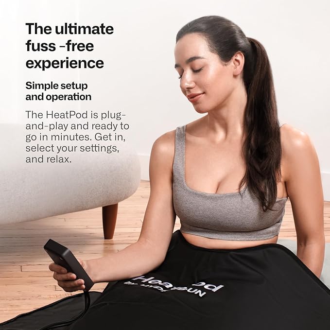 HeatPod Infrared Sauna Blanket for Well-Being and Detox - Relax Your Body & Mind - Personal Sauna, Portable Sauna for Home