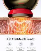 JMOON NouvelleSkin Facial Toning Device, FDA-Cleared Microcurrent Facial Device and Red Light Therapy for Face, 4 Modes & 5 Intensity Levels for Personalized Face Lift & Smoothing. M30U PR