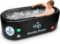 XLarge Oval Professional Ice Bath Tub-230 Gallon Inflatable Cold Plunge- Portable Lightweight Easy to Set Up for Full Cold Water Immersion, Faster Recovery (Black, Extra Large Ice Bath (75x34x26)