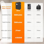 MIXC Full Body Portable Personal Saunas Box for Home, 2 Person Steam Sauna at Home Spa with 2.6L & 1500W, Two-Person with 2 Foldable Chairs, Remote Control, Home Sauna for Gym, Black