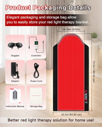 Experience Ultimate Full Body Pain Relief with Our 72"X33.3" Medical-Grade TPU Red Light Therapy Mat – Perfect for Home Use and FSA&HSA Approved!
