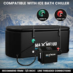 MAXME100® Cold Plunge Tub, Ice Bath Tub, XXXL Cold Plunge With Non-Slip Step, Upgraded HSBMF Material, Dual- Action Pump, Water Chiller Compatible, Portable, Inflatable, Outdoor, Indoor, Athletes