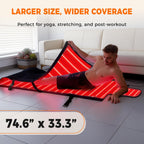 Transform Your Wellness Routine with the 1000 Leds Dual Full Body Red Light Therapy Mat – Premium Leather Comfort, Customizable Settings, and Advanced Technology for Spa-Like Relaxation at Home