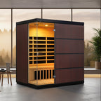 Sirona 4-Person Hemlock Infrared Sauna with 8 Carbon Heaters