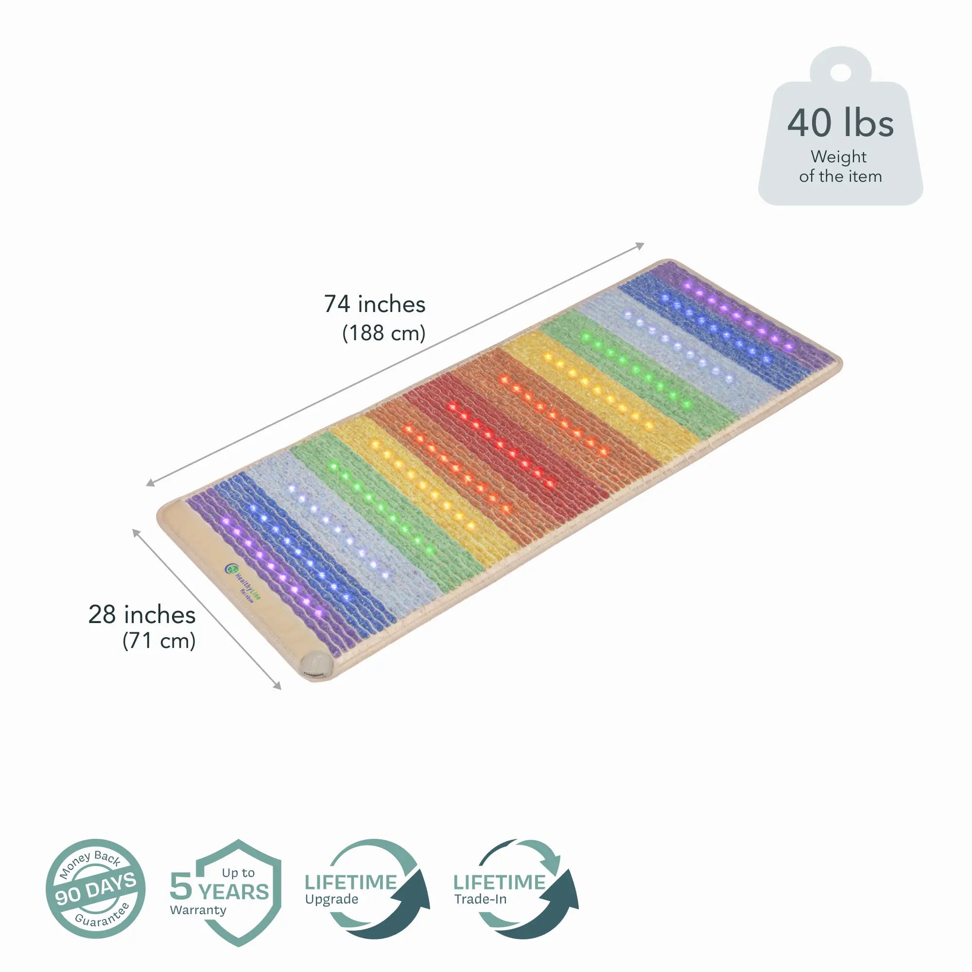 Rainbow Chakra Series | PEMF Far Infrared Heating Mats