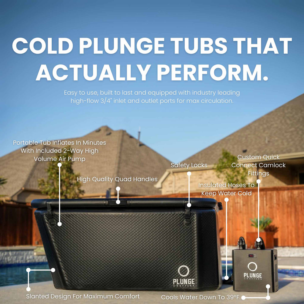 Aries XL Cold Plunge Tub + 1/2HP Pro Chiller