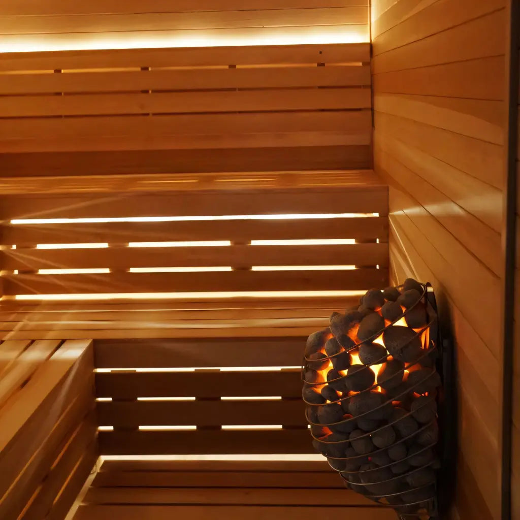 Custom Indoor Sauna Room 4x7x8 Finnish Sauna Builders