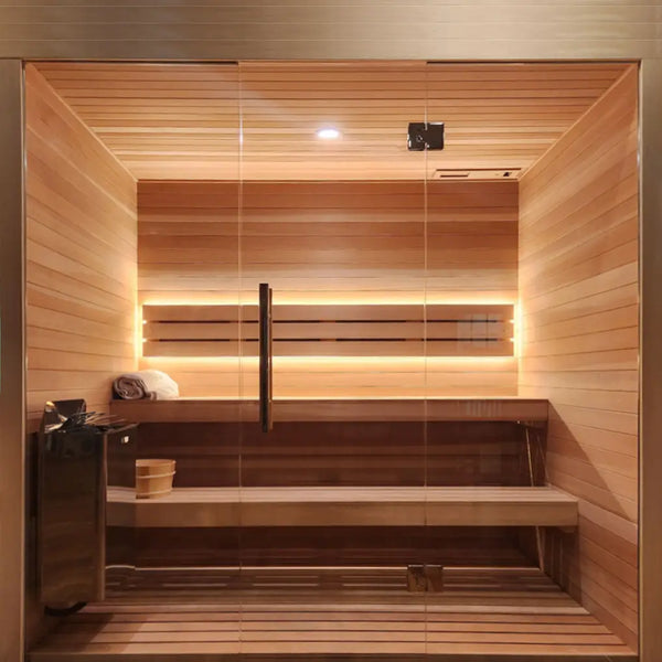 Custom Indoor Sauna Room 4x7x8 Finnish Sauna Builders