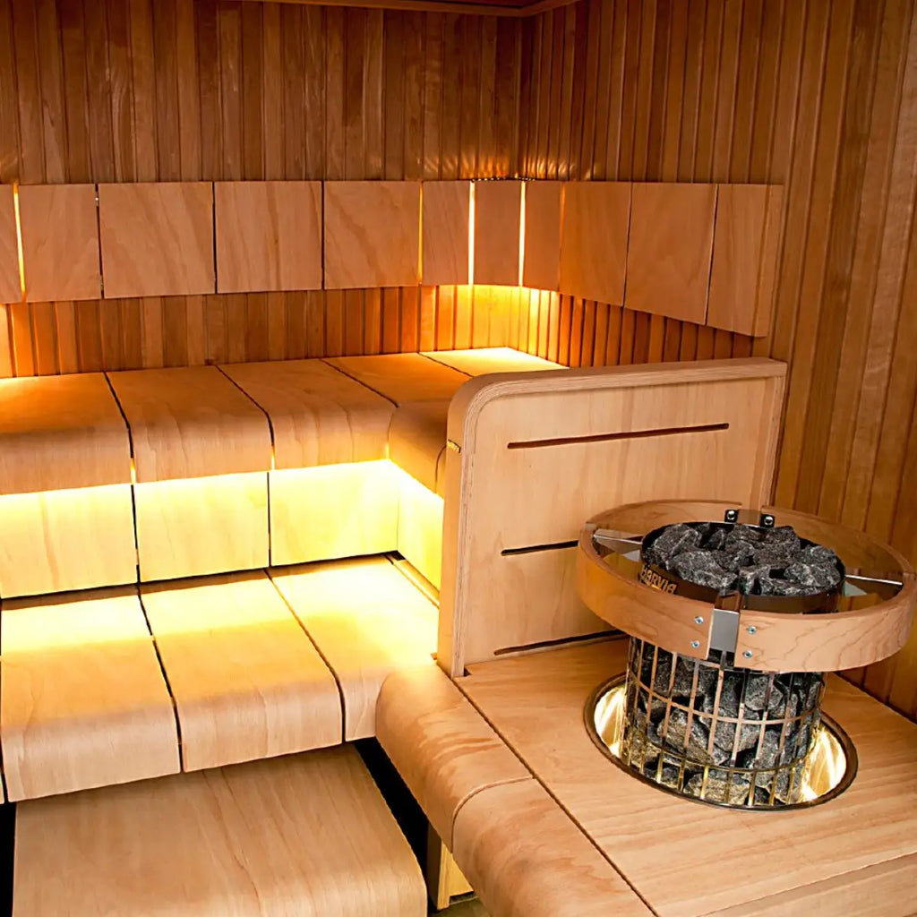 Harvia Cilindro PC90 9KW Sauna Heater with built in controls - Finnish Sauna Builders