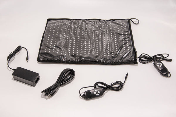 Medium Red Light Pad for Pain Relief & Recovery | 16" x 11" | 1188 LEDs + 12V Car Adapter