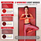 Red Light Therapy Mat - 1280 LEDs Full Body Blanket 660nm 850nm