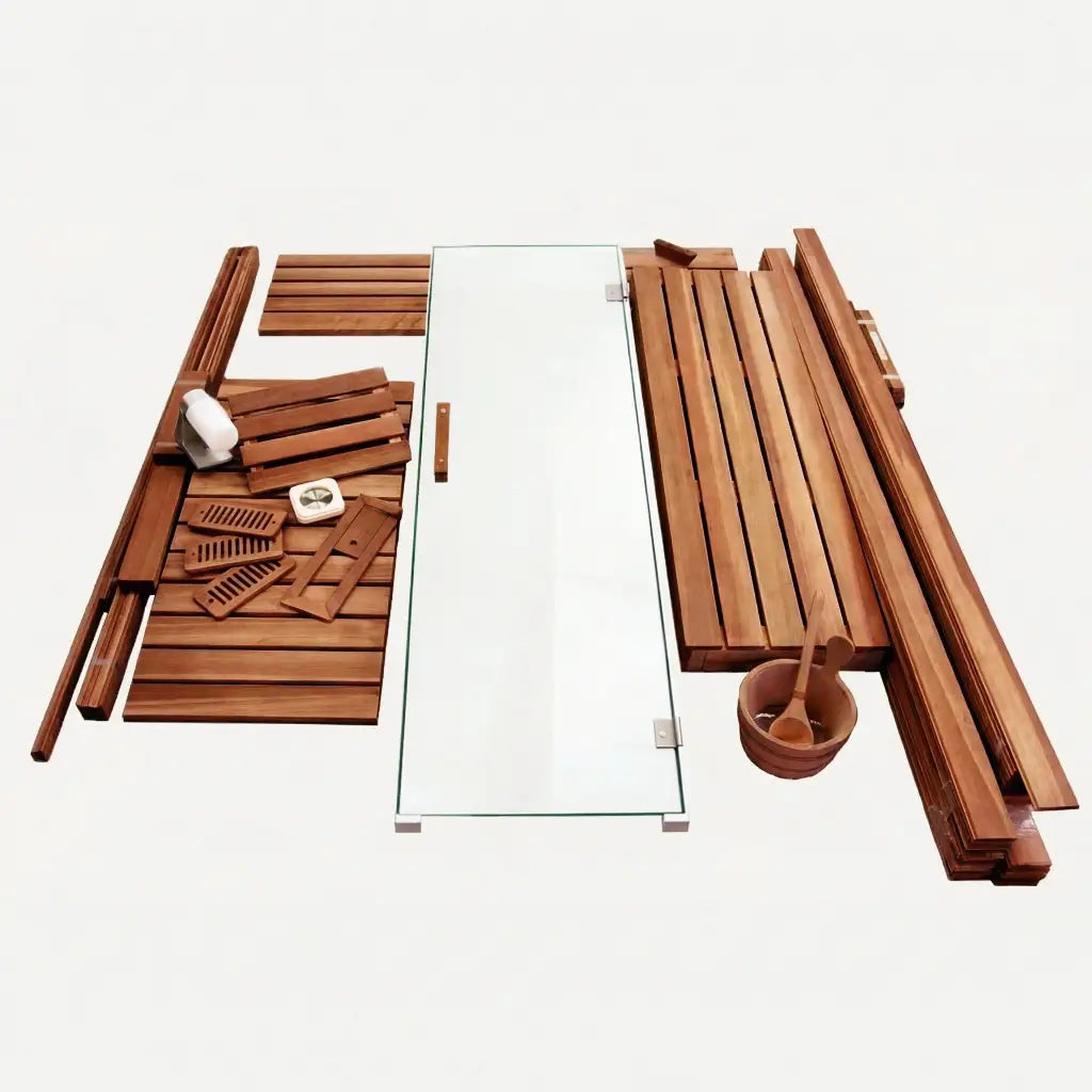 Custom Indoor Sauna Room 4x7x8 Finnish Sauna Builders