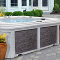 Arcadia Luxury Hot Tub – 7-Person Spa with Dual Captain’s Chairs & Open Footwell, 8' Design
