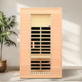 Moray 1-2 Person Indoor Hemlock Infrared Sauna with 5 Far-Infrared Carbon Crystal Heaters