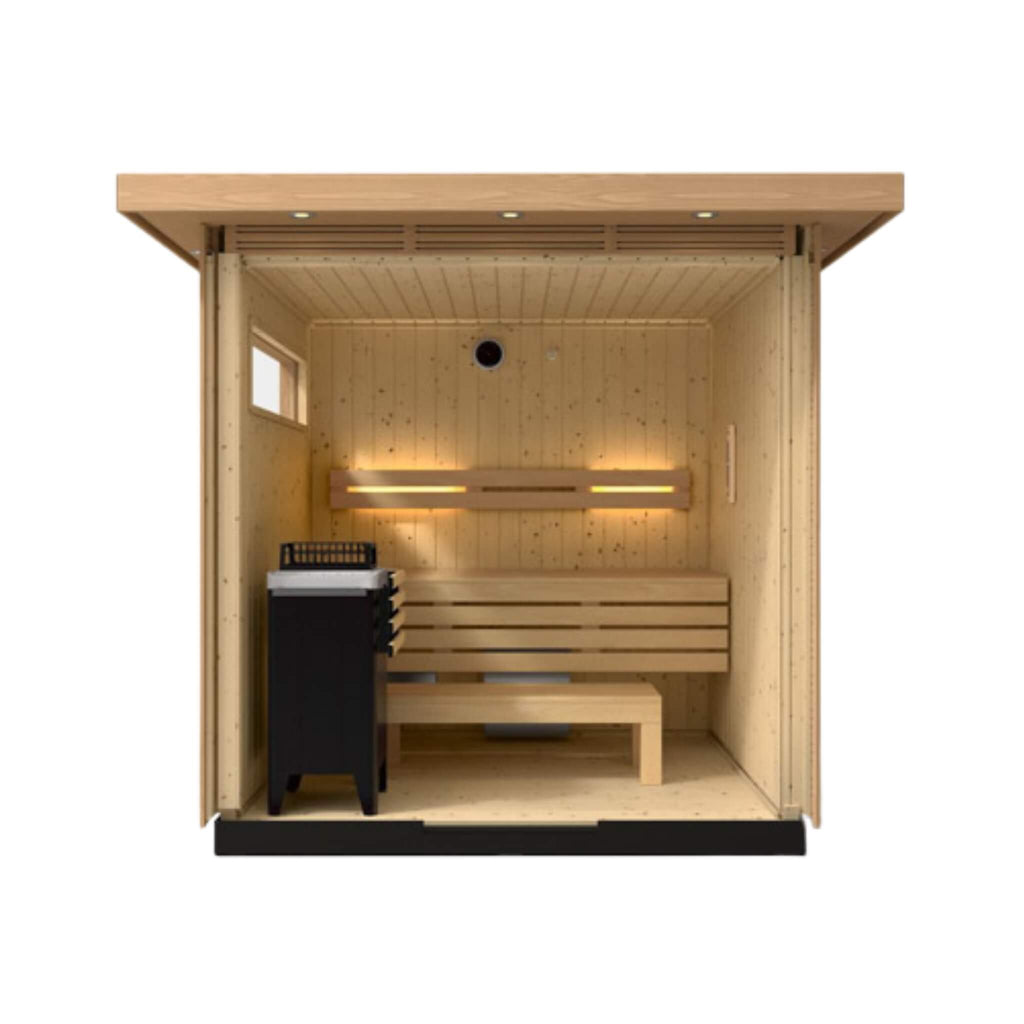 Kohler C2 Outdoor Douglas Fir Scandinavian Spruce Sauna Kit (SAK25973)