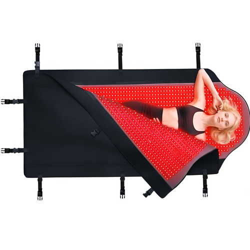 71'' x 33'' Red Light Therapy Mat for Full Body Muscle Recovery, Infrared Wellness Blanket for Home Use