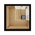 ThermaSol Astra 4-Person Indoor Semi Panoramic Glass Sauna Cabin [Made-To-Order] [14-ASTRADL\R] (SAK90471)