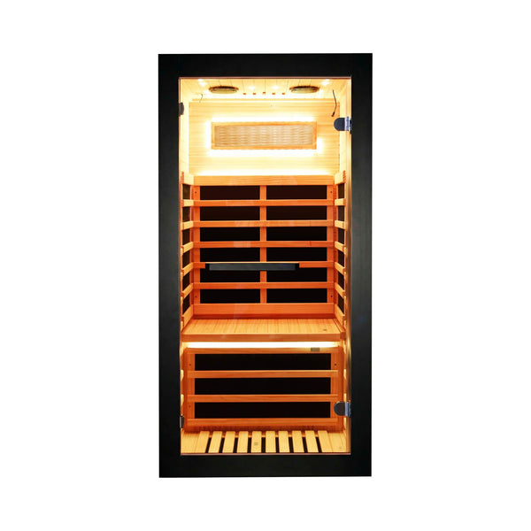 Thermora Solara Single-Person Chilean Pine Infrared Sauna Cabin (SAK57926)
